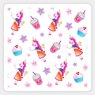 Fairy Ann the Unicorn Pattern Sticker